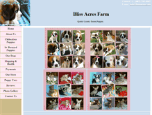 Tablet Screenshot of blissacres.com
